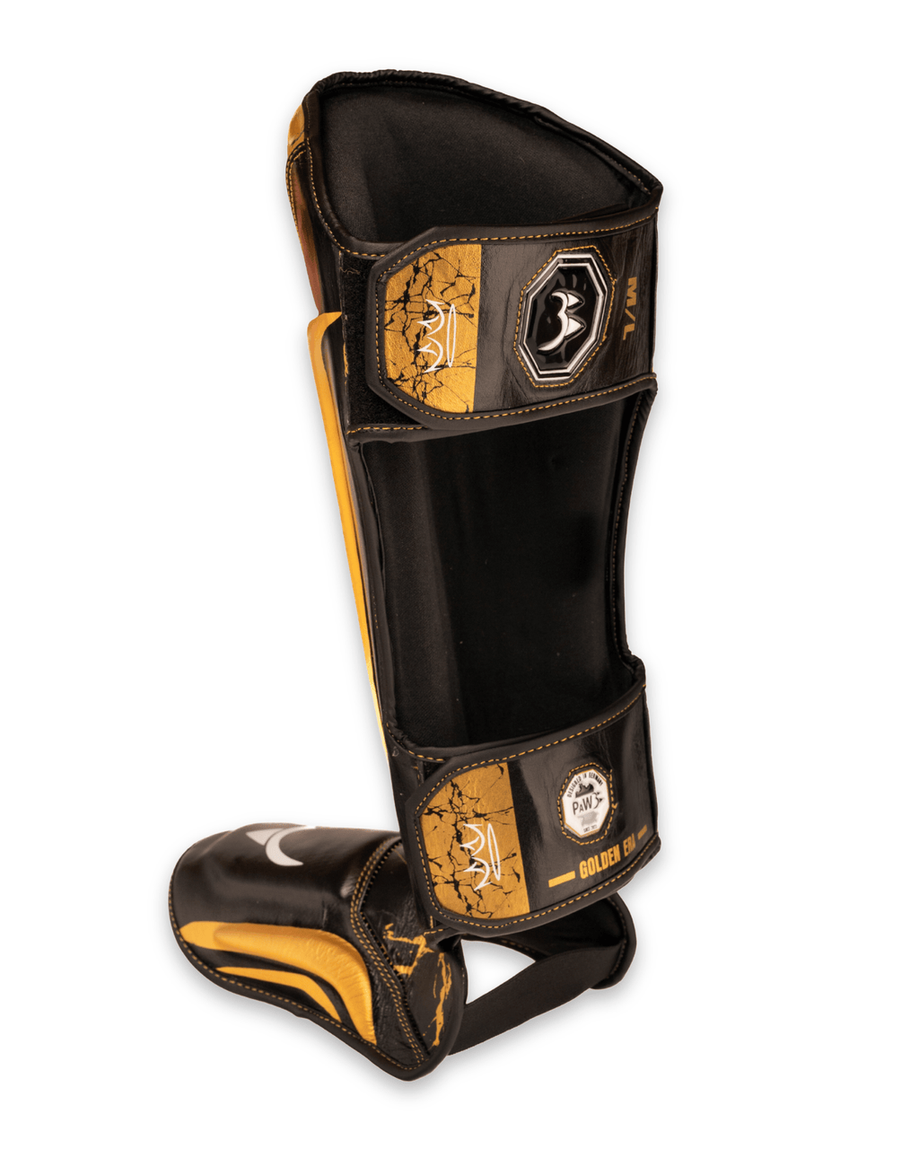 PAW Golden Era Schienbeinschützer Echtleder - PaW Fightwear