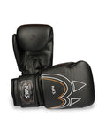 PAW PBG-10 CORE BLACK Boxhandschuhe – Vorderseite und Handflächenansicht