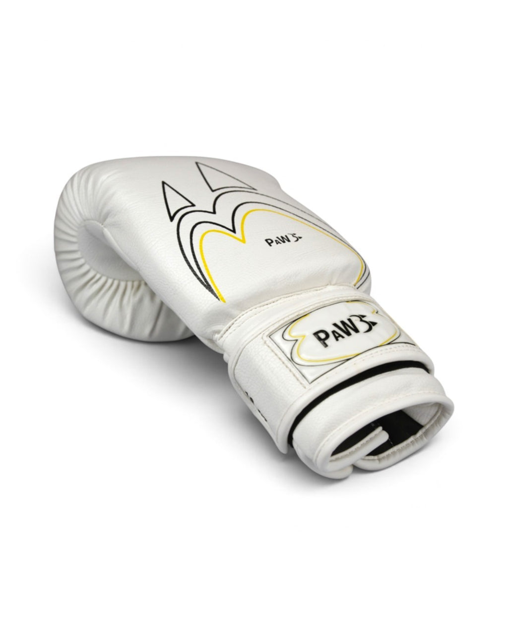 PAW PBG-10 CORE WHITE Boxhandschuh – Seitenansicht mit Klettverschluss