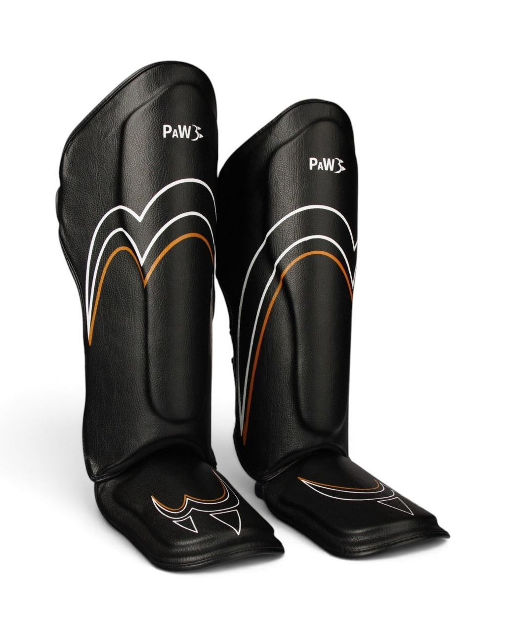 PAW PSG-10 CORE BLACK Schienbeinschoner Paar für Muay Thai und Kickboxen