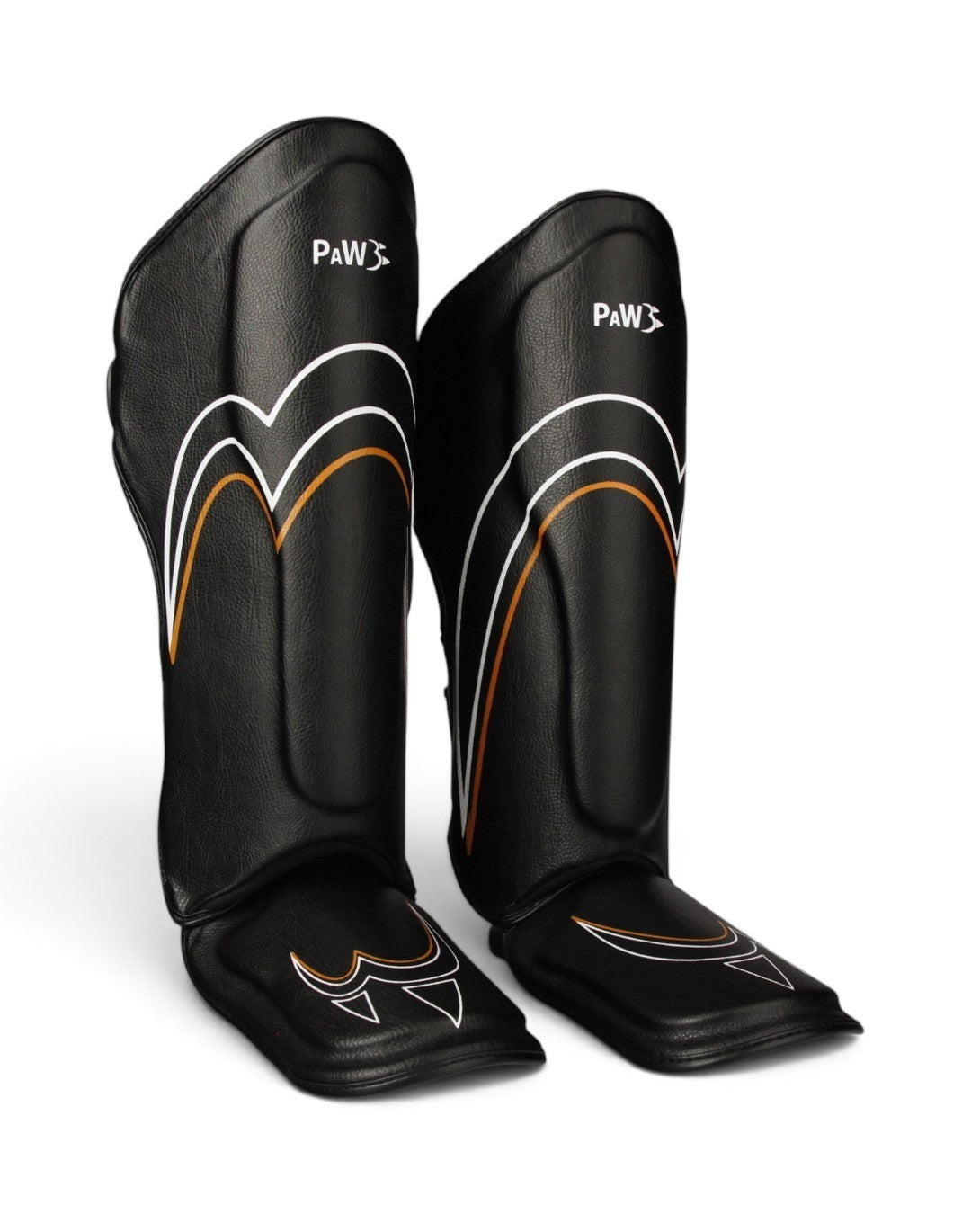 PAW PSG-10 CORE BLACK Schienbeinschoner Paar für Muay Thai und Kickboxen